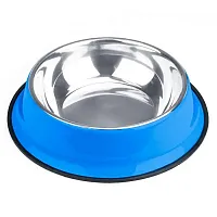 72oz. Blue Stainless Steel Dog Bowl ABWL-106