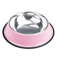 72oz. Pink Stainless Steel Dog Bowl ABWL-206
