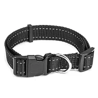 Medium Black Adjustable Reflective Collar ACLR-102