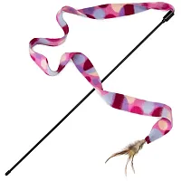 Interactive Teaser Wand Cat Toy with Feather ACTY-101