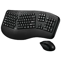 Adesso Wkb-1500Gb Tru-Form Media 1500 Wireless Ergonomic Keyboar
