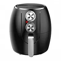 Brentwood 3.2 Quart Electric Air Fryer with Timer and Temp Control- Black and Si