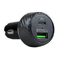 Audiopipe 20W Dual Usb Car Charger - Qc3.0 + Pd