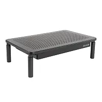 Allsop 32545 Metal Art Tri-Level Adjustable-Height Monitor Stand With Drawer