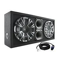 Audiopipe Dual 8&quot; Subwoofer Enclosure - 500W Max