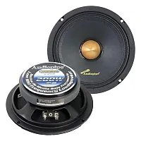 Audiopipe Low Mid Frequency Loudspeaker 6&quot; 200W Max Each - Gold Bullet Dust Cap