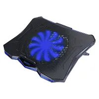 Enhance Engxc50100Blws Cryogen 5 Laptop Cooling Pad With 1 Large Fan, Rgb Lighti