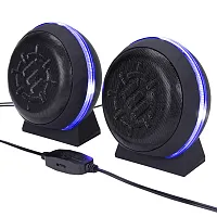 Enhance Enpcsl2100Blew 20-Watt Led Gaming Speakers With In-Line Volume Control A