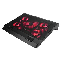 Enhance Engxc10100Rdew Laptop Cooling Pad With 5 Fans, Rgb Lighting, And Dual Us