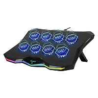 Enhance Eninc83100Bkws Infiltrate 3 Rgb Gaming Laptop Cooler With 8 Fans, Usb Hu