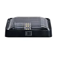 ARCON 20677 Led Bw Rct Prch Lite W/Sw Blk-Clr