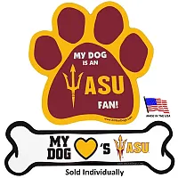 All Star Dogs Arizona State Car Magnets - Bone