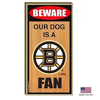 All Star Dogs Boston Bruins Wood Sign