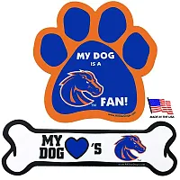 All Star Dogs Boise State Car Magnets - Bone