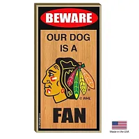 All Star Dogs Chicago Blackhawks Wood Sign