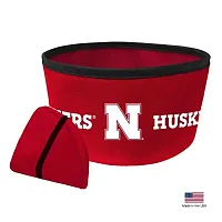 All Star Dogs Nebraska Huskers Collapsible Pet Bowl