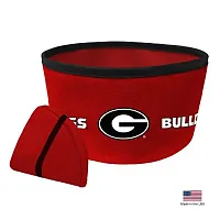 All Star Dogs Georgia Bulldogs Collapsible Pet Bowl