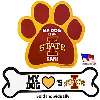All Star Dogs Iowa State Cyclones Car Magnets - Bone