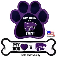 All Star Dogs Kansas State Car Magnets - Bone