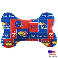 All Star Dogs Kansas Jayhawks Plush Bone Toy - Small