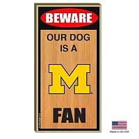 All Star Dogs Michigan Wolverines Wood Sign
