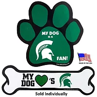All Star Dogs Michigan State Spartans Car Magnets - Bone