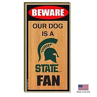 All Star Dogs Michigan State Spartans Wood Sign