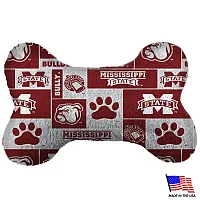 All Star Dogs Mississippi State Plush Bone Toy - Small