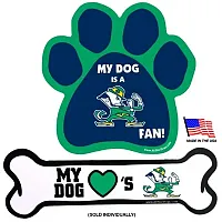 All Star Dogs Notre Dame Leprechaun Car Magnets - Bone