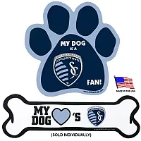 All Star Dogs Sporting KC Car Magnets - Bone