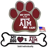 All Star Dogs Texas A&M Aggies Car Magnets - Bone