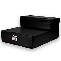 Black Leather Folding Pet Stairs ASTR-001