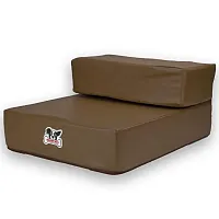 Brown Leather Folding Pet Stairs ASTR-002