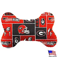 All Star Dogs Georgia Bulldogs Plush Bone Toy - Small