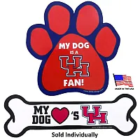 All Star Dogs Houston Cougars Car Magnets - Bone