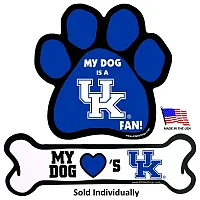 All Star Dogs Kentucky Wildcats Car Magnets - Bone