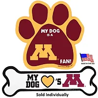 All Star Dogs Minnesota Golden Gophers Car Magnets - Bone