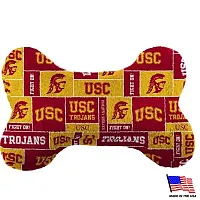 All Star Dogs USC Trojans Plush Bone Toy - Small