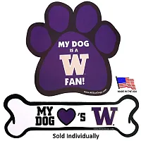 All Star Dogs Washington Huskies Car Magnets - Bone