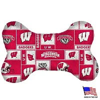 All Star Dogs Wisconsin Badgers Plush Bone Toy - Small