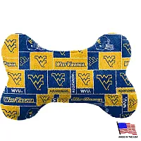 All Star Dogs West Virginia Plush Bone Toy - Small