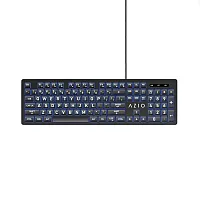 Azio Kb512 Kb512 Vision Usb Wired Computer Keyboard For Pc, 3-Color Backlight, B