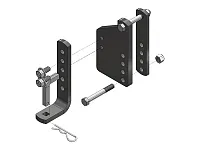 BLUE OX BXW4073 Kit L Bracket W/ Mount Singl