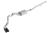 BORLA 140550BC Exhaust System With Blk Tips