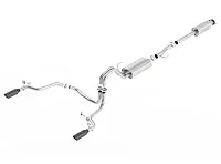 BORLA 140615BC F150 Dual Exhaust Black Tips