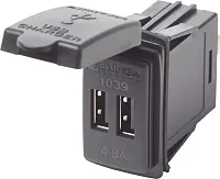 BLUE SEA 1039 12/24Vdc Dual Usb 4.8A Sw