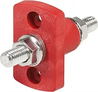 BLUE SEA 2204BSS Termsm Feedthrough 3/8-16 Stud Red