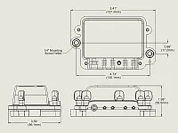 BLUE SEA 2356100BSS Busbar H2O 4 Gang Common Bus Manual