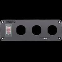 BLUE SEA 4367 Panel Acc H2O 3 Socket Blank