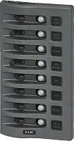 BLUE SEA 4378BSS Panel Wd 12Vdc Clb 8Pos Gray